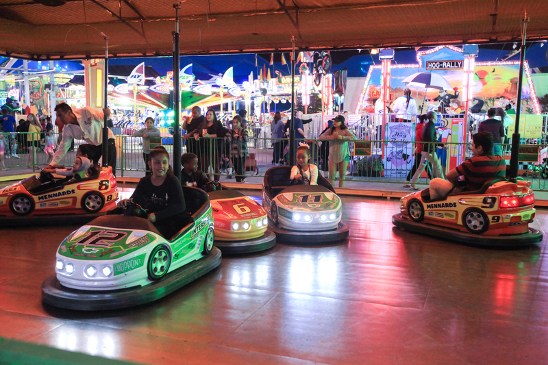 Mini Indy bumper cars at Talley Amusements