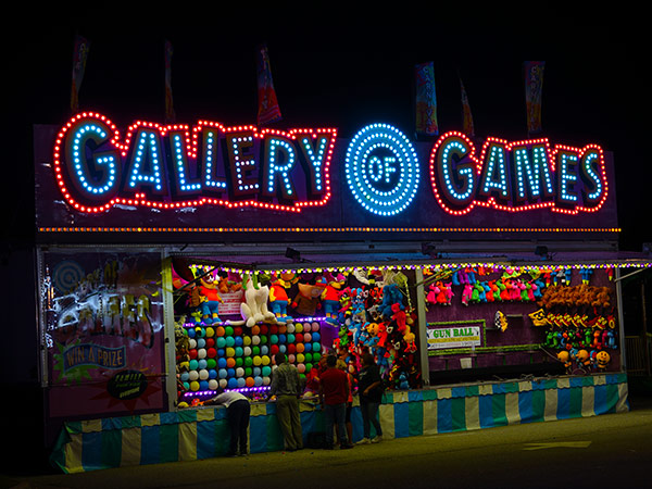 Gallery of Games on Talley Amusements Midway