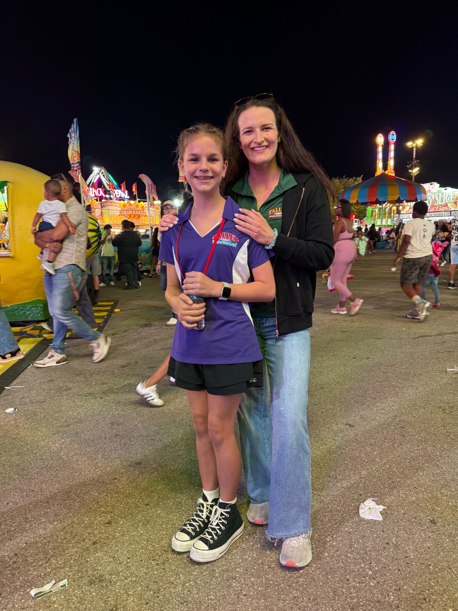 Family members at a Talley Amusements event