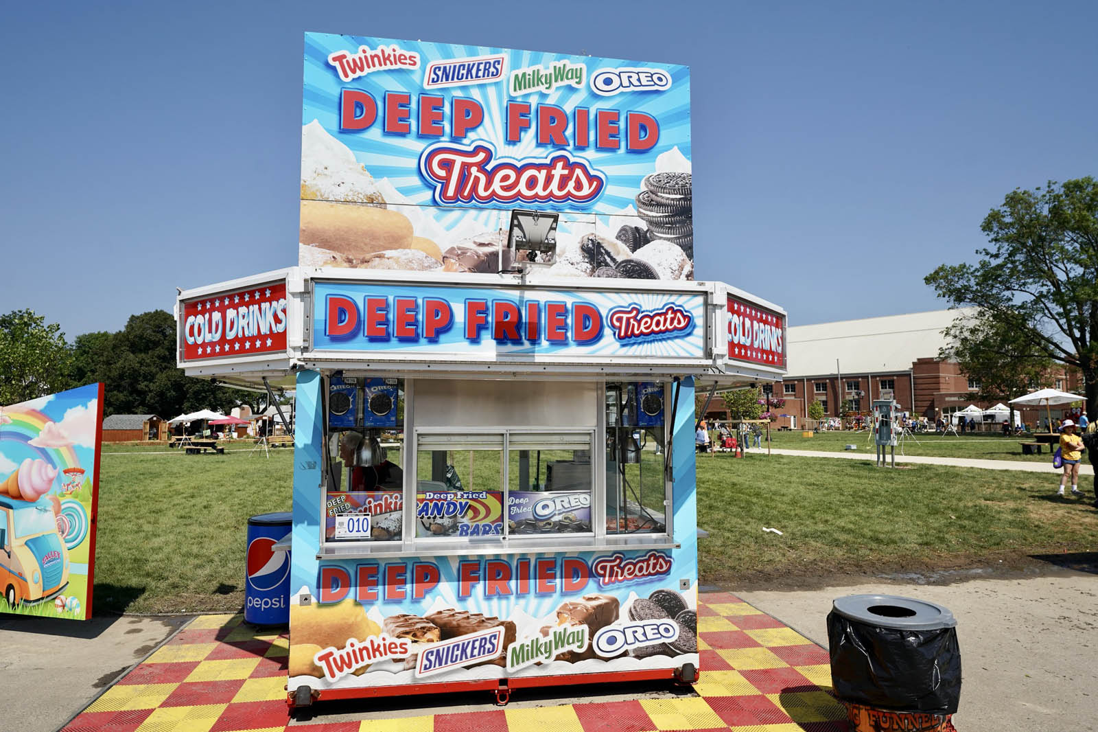 Deep fried Twinkies and Oreos at carnival food stand