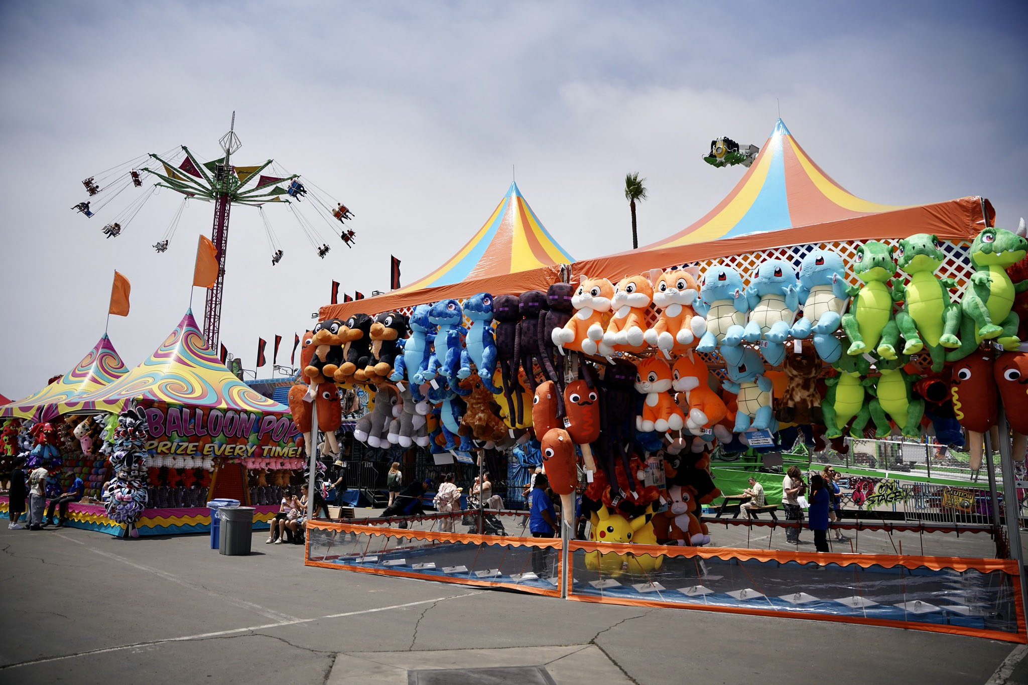 Bottle Up ring toss carnival game booth