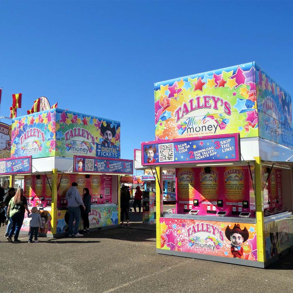 No need for wallets with Talley's Magic Money wristband booths at convenient stations