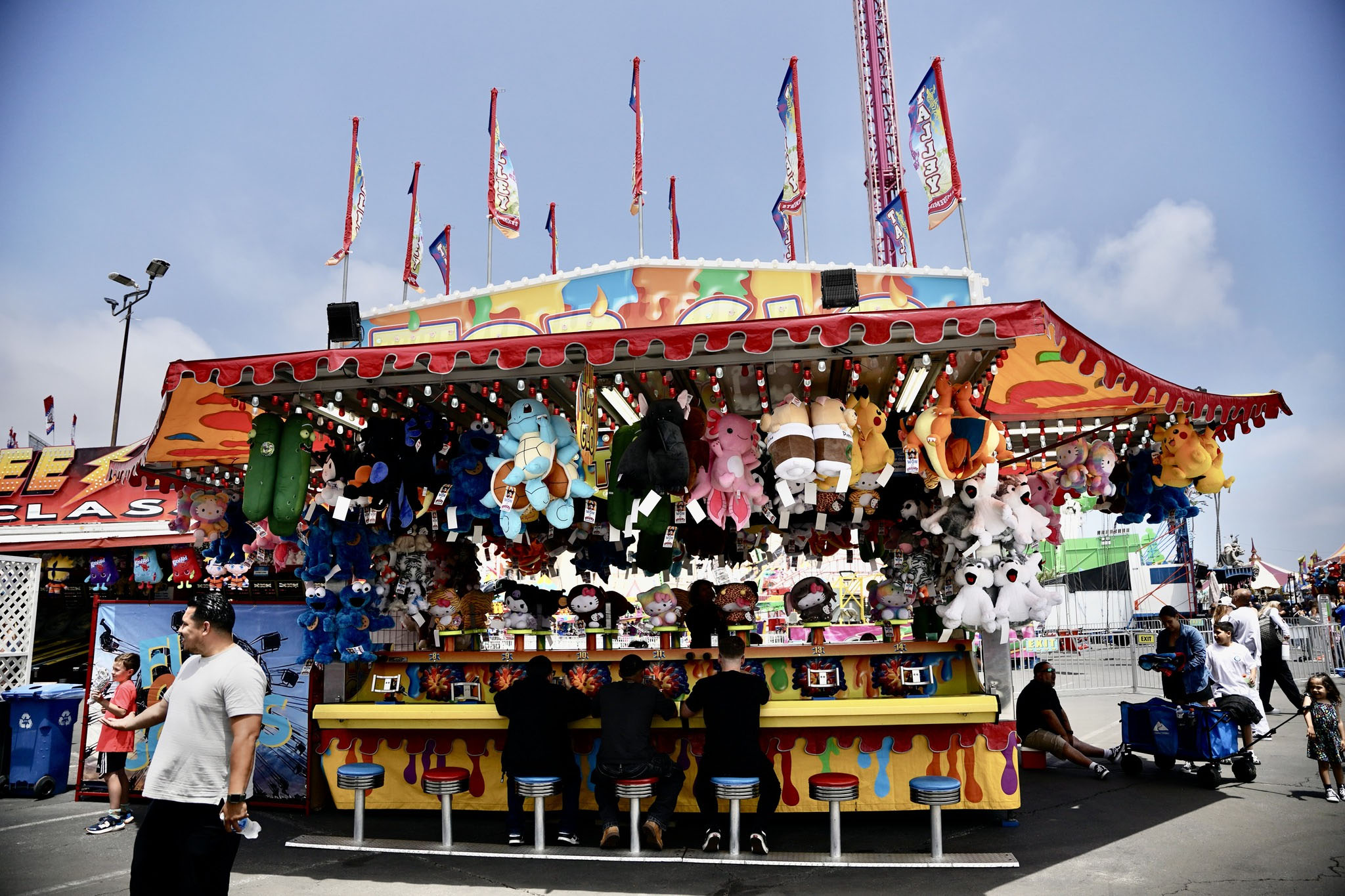 Top Glo Water Race carnival game with illuminated displays